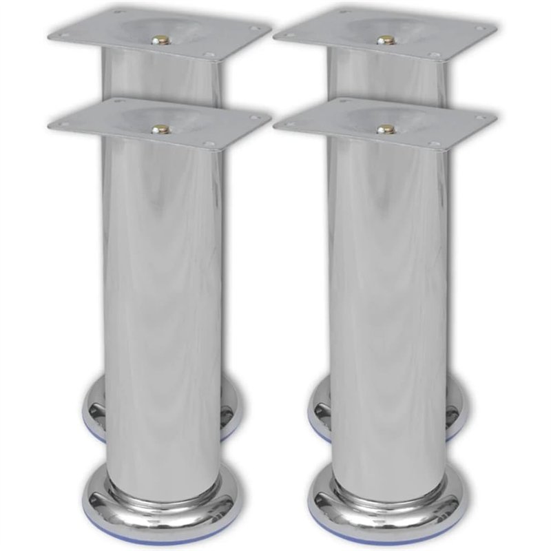 Image secondaire de vidaXL 8x Pieds Ronds de Canapé Pieds de Sofa Jambe de Canapé Jambe de Sofa Pieds de Meuble Pieds de Remplacement Robuste Stable
