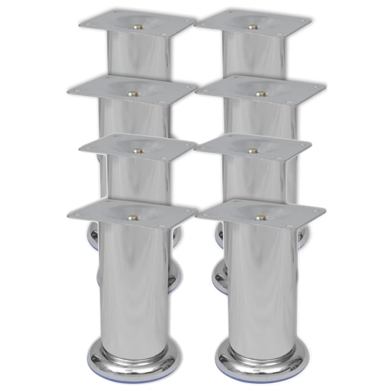 vidaXL 8X Pieds Ronds de Canapé Pieds de Sofa Jambe de Canapé Jambe de Sofa Pieds de Meuble Pieds de Remplacement Robuste Stable