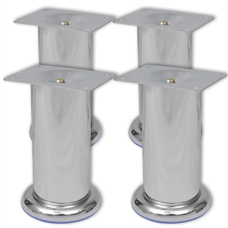 Image secondaire de vidaXL 8X Pieds Ronds de Canapé Pieds de Sofa Jambe de Canapé Jambe de Sofa Pieds de Meuble Pieds de Remplacement Robuste Stable