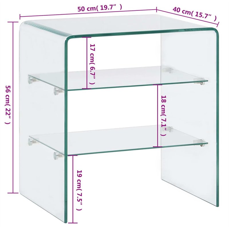 Image secondaire de vidaXL Table Basse Table d'Appoint Table de Salon Bout de Canapé Table de Canapé Maison Intérieur Salle de Séjour 50x40x56 cm Ve