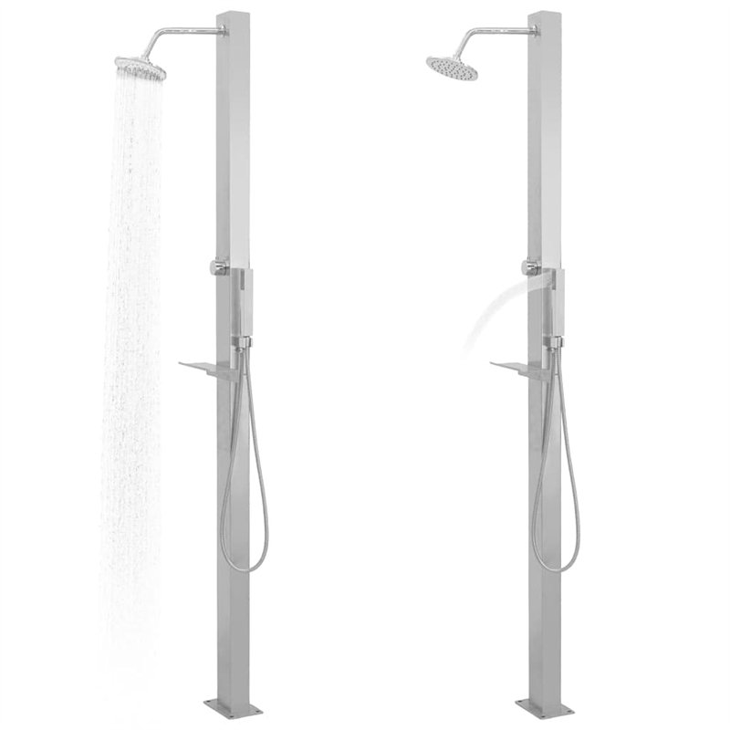 Image secondaire de vidaXL Douche extérieure Droite INOX