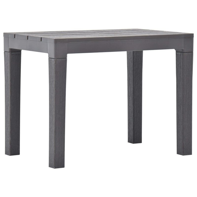 Image secondaire de vidaXL Bancs de Jardin 2 pcs Moka Plastique