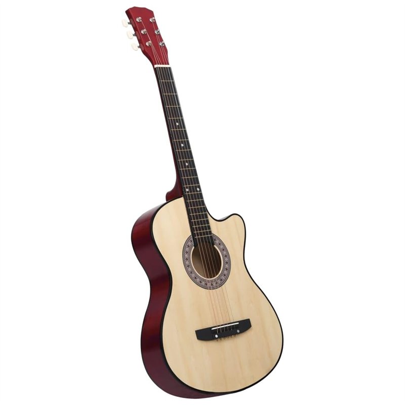 vidaXL Guitare acoustique Western à pan coupé à 6 cordes - 38
