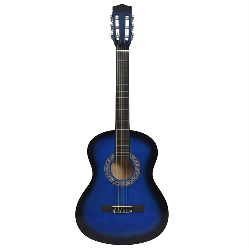 Image secondaire de vidaXL Guitare Classique de Débutants et Enfants Instrument d'Apprentissage Instrument de Musique Musical Musicien Amateur Bleu 