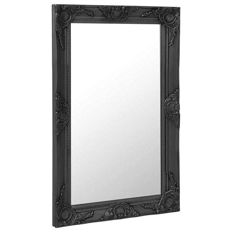 Image secondaire de vidaXL Miroir Mural Style Baroque Noir 50 x 80 cm