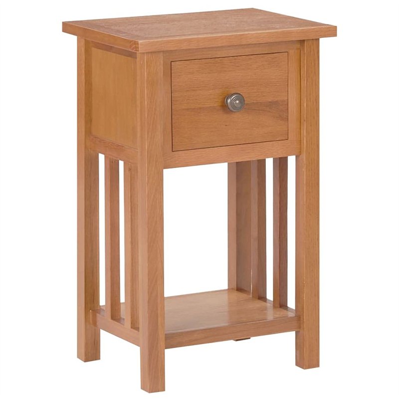 vidaXL Solide Table à Revues avec Tiroir Table d'Appoint Porte-revues Salon Salle à Manger Chambre à Coucher Intérieur 35x27x55