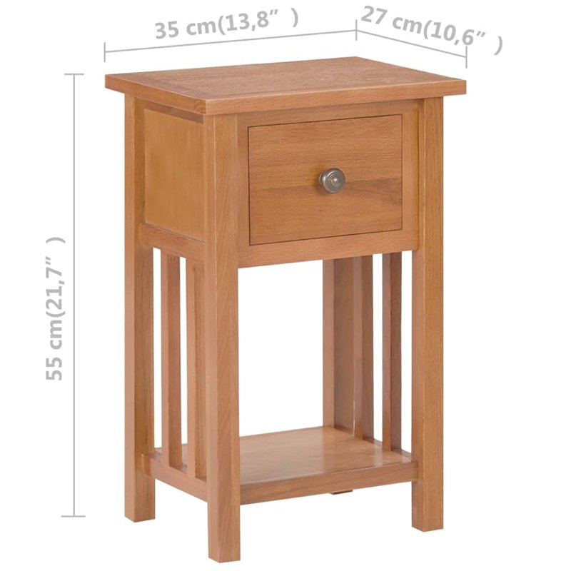 Image secondaire de vidaXL Solide Table à Revues avec Tiroir Table d'Appoint Porte-revues Salon Salle à Manger Chambre à Coucher Intérieur 35x27x55