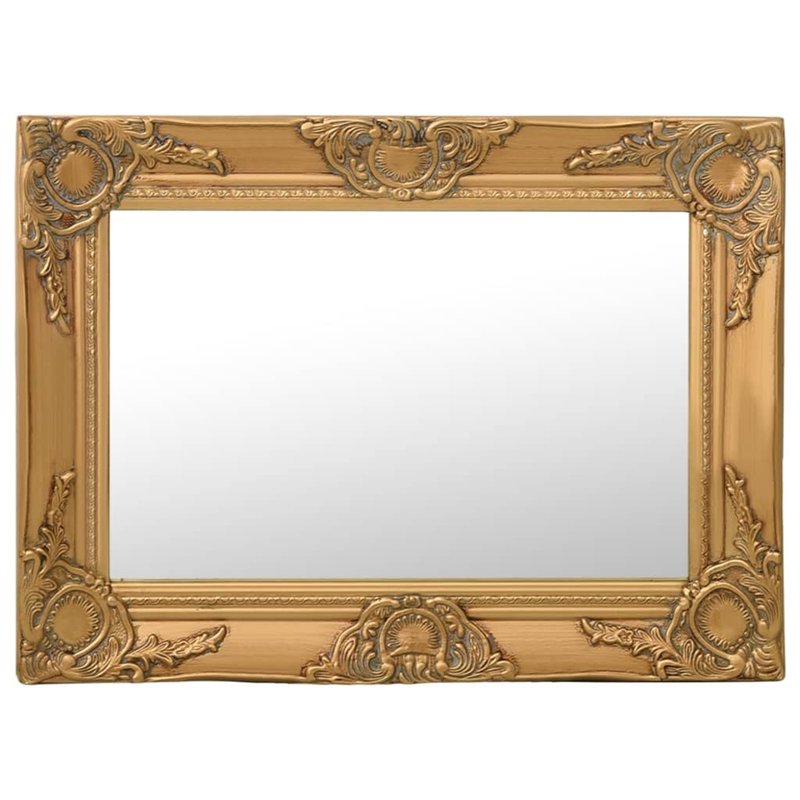 vidaXL Miroir Mural Baroque doré 60 x 40 cm