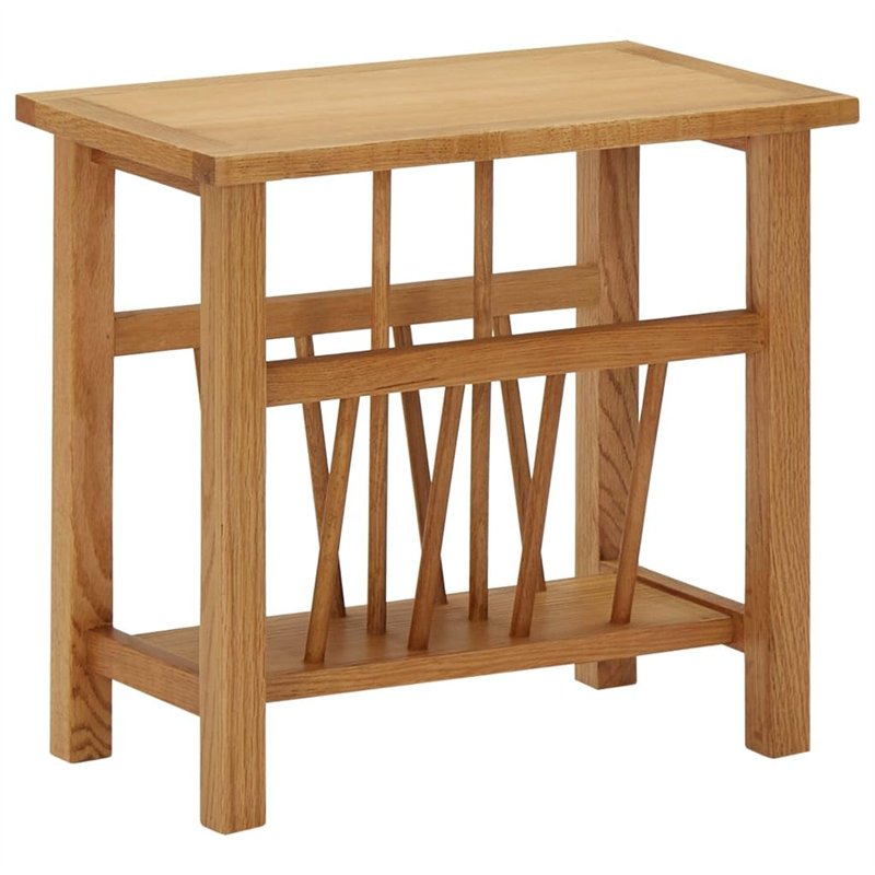 vidaXL Solide Table à Revues Table d'Appoint Porte-revues Salon Salle à Manger Chambre à Coucher Intérieur 45x27x42 cm MDF Bois