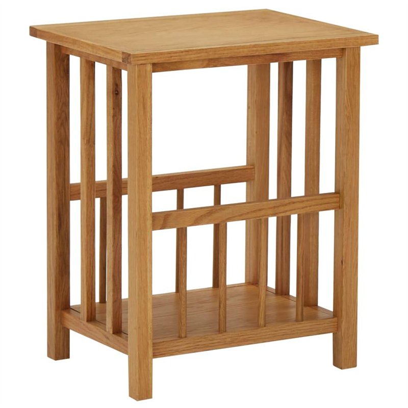 vidaXL Solide Table à Revues Table d'Appoint Porte-revues Salon Salle à Manger Chambre à Coucher Intérieur 45x35x55 cm MDF Bois