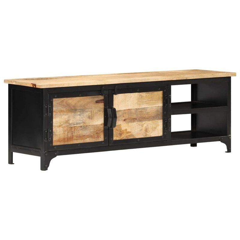 vidaXL Meuble TV Armoire Basse Meuble Divertissement avec 2 Portes et 2 Etagères Salon Salle de Séjour Intérieur 120x30x40 cm Bo