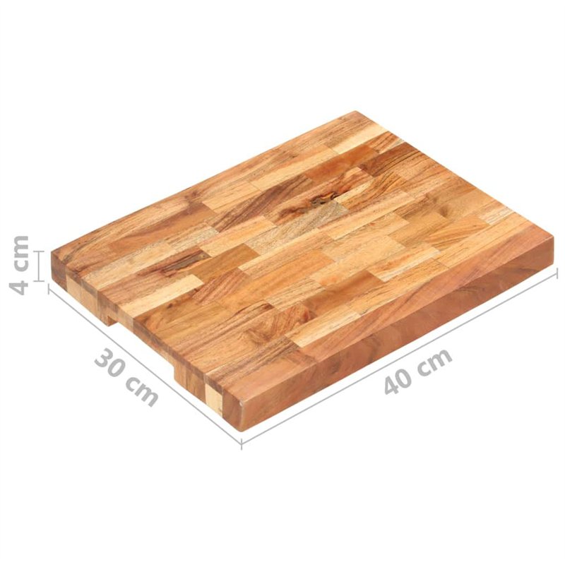 Image secondaire de Hackblock 40×30×4 cm Akazie Massivholz
