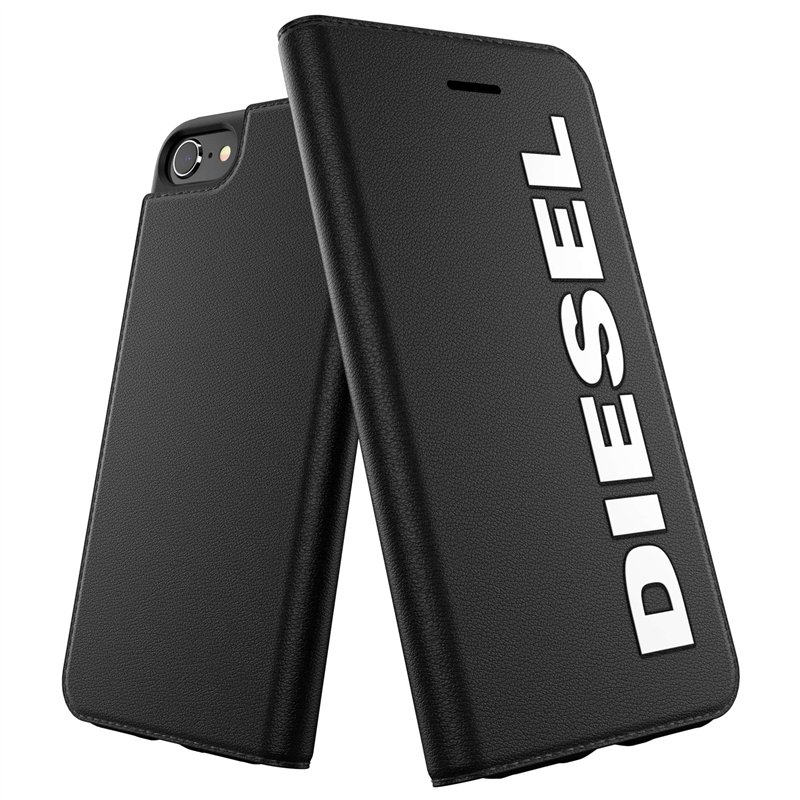 DIESEL Étui de Protection conçu pour iPhone 6 / 6S / 7/8 / iPhone SE2 - avec Poche intérieure - Résistant aux Chocs - avec Bord