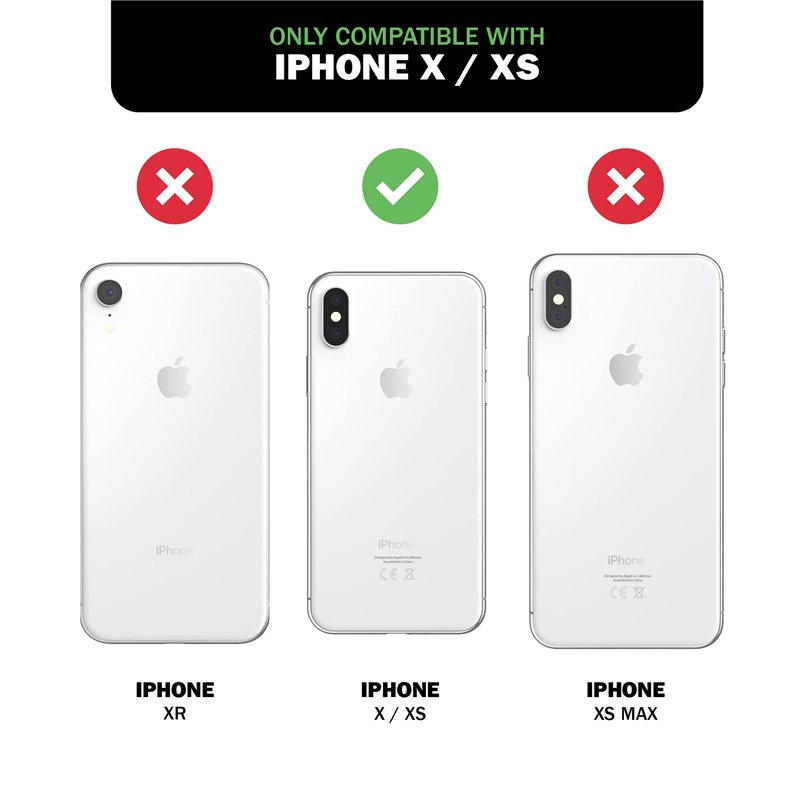 Image secondaire de DIESEL Étui de Protection conçu pour iPhone X/iPhone XS - avec Poche intérieure - Résistant aux Chocs - Résistant aux Chutes - a