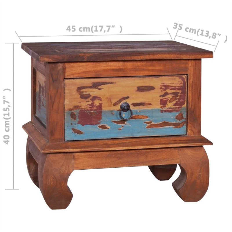 Image secondaire de vidaXL Table de Chevet Table de Nuit Armoire de Lit Armoire de Chevet avec 1 Tiroir Chambre à Coucher Maison Intérieur Bois de T