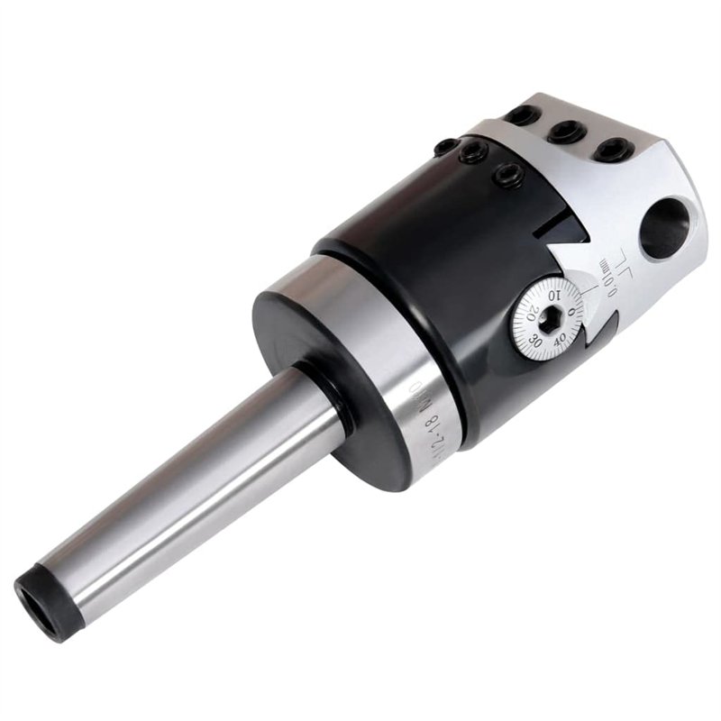 vidaXL Tête d'Alésage 50 mm et Tige de Perçage MT2 de Fraisage à Tour Tête de Perçage Cylindrique Centre d’Usinage Accessoire de