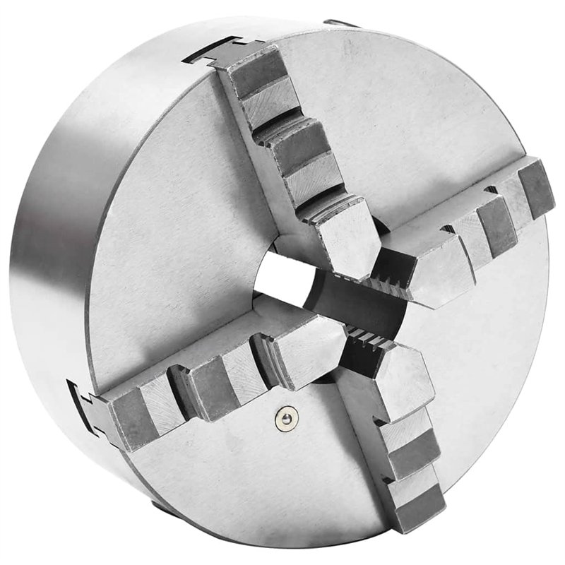 vidaXL Mandrin de Tour Auto-centrant à 4 Mâchoires Projet de Bricolage Serrage Accessoire pour Tour Machoires à Centrage 200 mm
