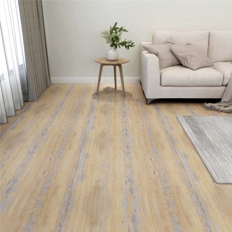 Image secondaire de vidaXL 55x Planches de Plancher Autoadhésives Revêtement de Sol Dalle de Sol Salon Salle de Séjour Chambre Maison Antidérapant P