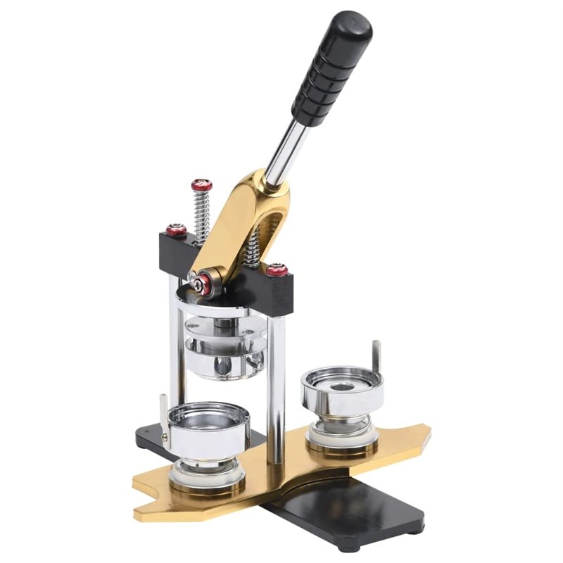Image secondaire de vidaXL - Buttonmaschine mit Kreisschneider Drehstanze 44 mm