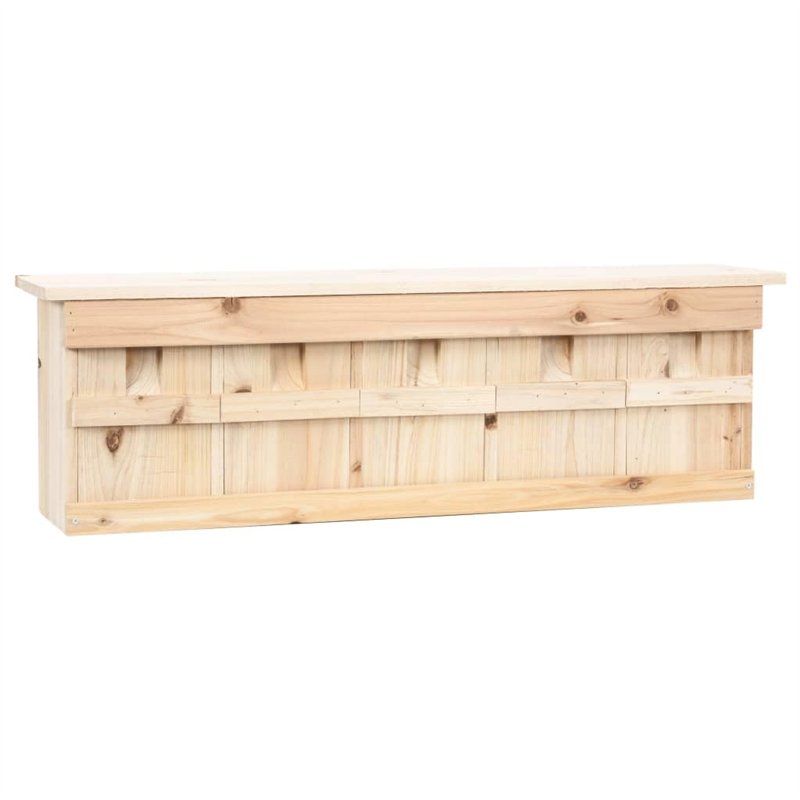 vidaXL Maison pour Moineau avec 5 Chambres Nichoir Cage Jardin Bois de Sapin