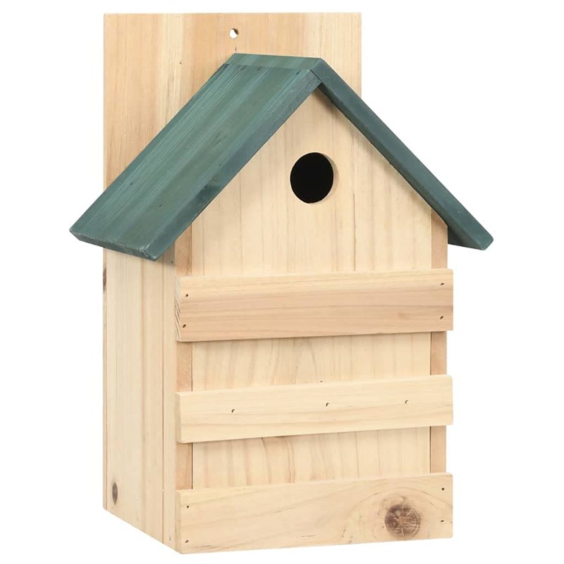 Image secondaire de vidaXL 4X Bois de Sapin Nichoirs 23x19x33 cm Maison Cage à Oiseaux Jardin