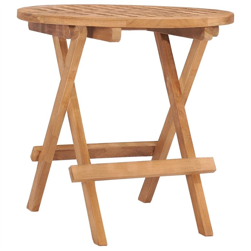 Image secondaire de vidaXL Mobilier à Dîner d'Extérieur Pliable 3 pcs Ensemble de Salle à Manger de Jardin Mobilier de Terrasse Patio Bois Solide de
