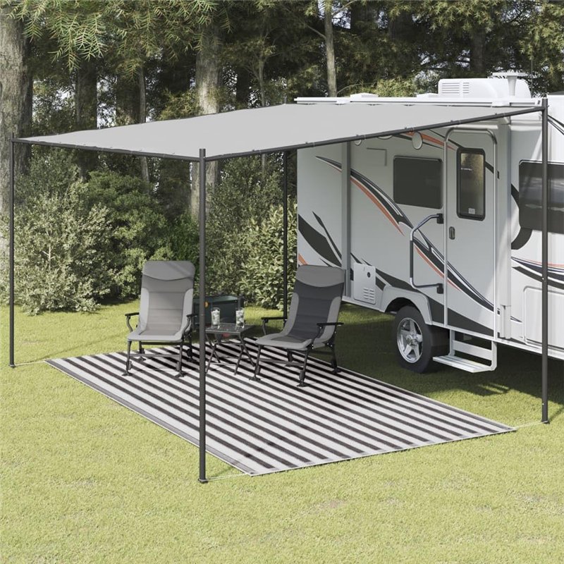 Image secondaire de vidaXL Tapis de Tente Tapis de Voyage de Camping Tapis de Patio Auvent de Caravane Extérieur Résistance aux Intempéries 250x350