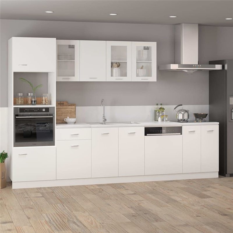Image secondaire de vidaXL Armoire inférieure 60x46x81,5 cm aggloméré Blanc