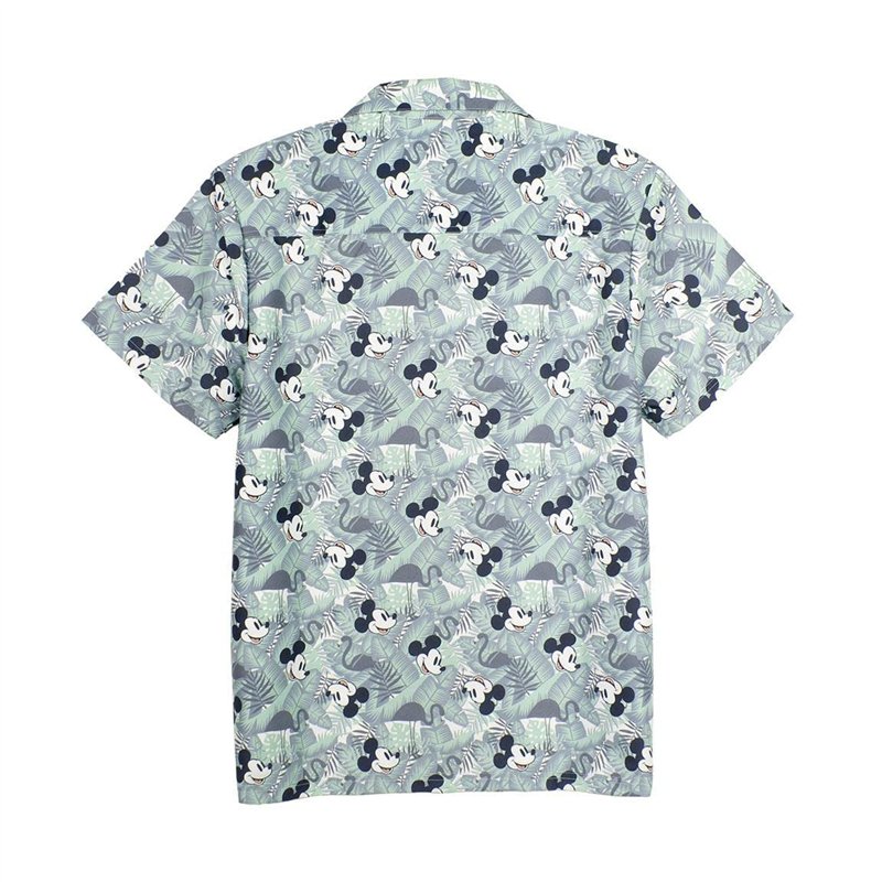 Image secondaire de CERDÁ LIFE'S LITTLE MOMENTS D'été Homme Motif 100 Chemise Manche Courte Mickey Mouse | Fabriqué en Coton 100% et Portant la Lice