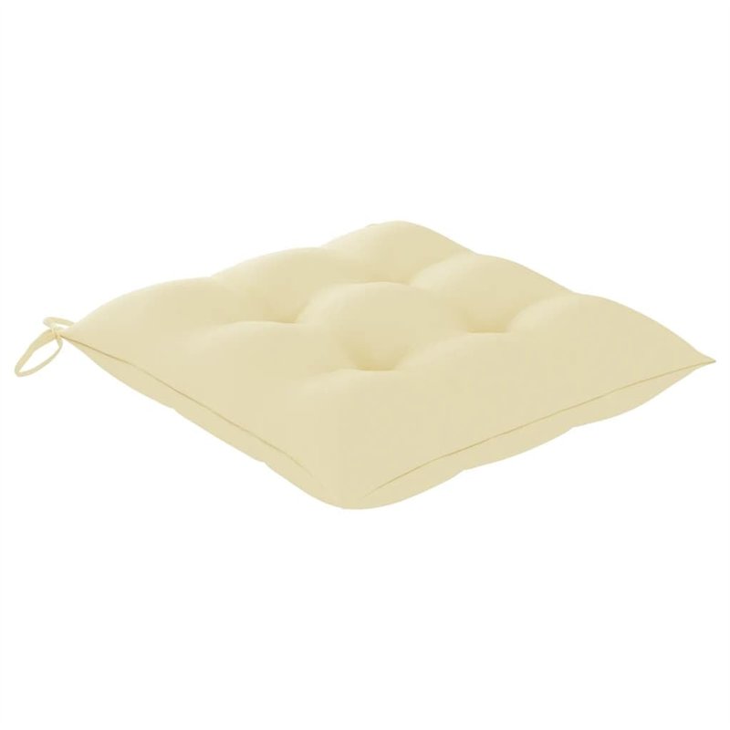 Image secondaire de vidaXL Acacia Solide Chaises de Jardin avec Table à Thé et Coussins Fauteuils de Salle à Manger d'Extérieur Mobilier de Patio Me