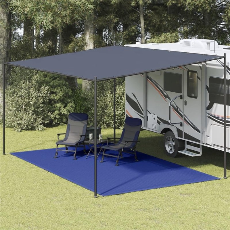 Image secondaire de vidaXL Tapis de Tente Bâche de Camping Tapis d'Extérieur Tapis d'Auvent de Caravane Voyage en Camping Terrasse Patio 300x600 cm