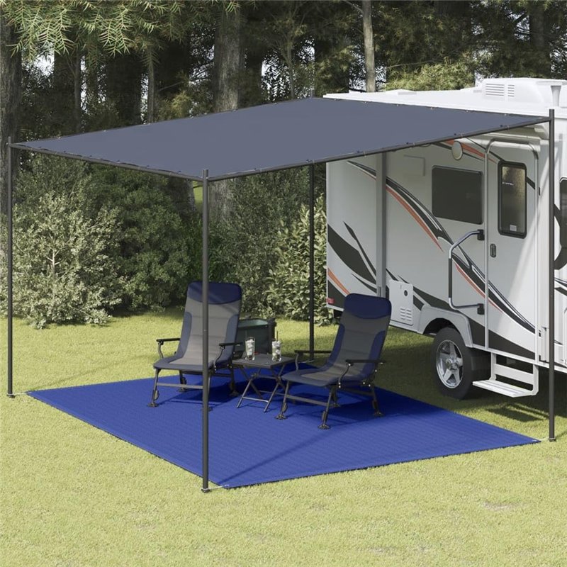 Image secondaire de vidaXL Tapis de Tente Bâche de Camping Tapis d'Extérieur Tapis d'Auvent de Caravane Voyage en Camping Terrasse Patio 300x400 cm