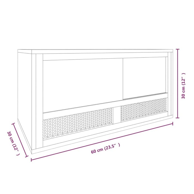 Image secondaire de vidaXL Terrarium Bois d'Ingénierie 60x30x30 cm Boîte pour Habitat de Reptile