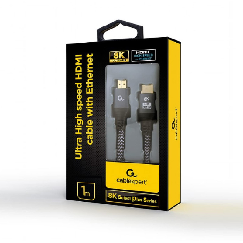 GEMBIRD CABLE HDMI ULTRA HIGH SPEED AVEC ETHERNET 8K SELECT PLUS SERIES 1M CCB-HDMI8K-1M
