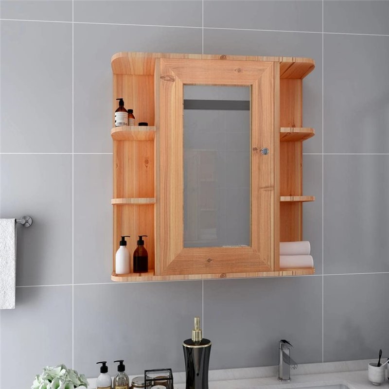 Image secondaire de Armadietto a Specchio Rovere 66x17x63 cm in MDF