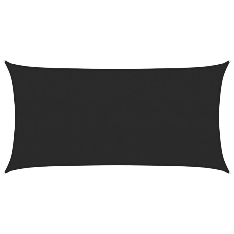 Voile d ombrage 160 g m² Noir 2x4 m PEHD