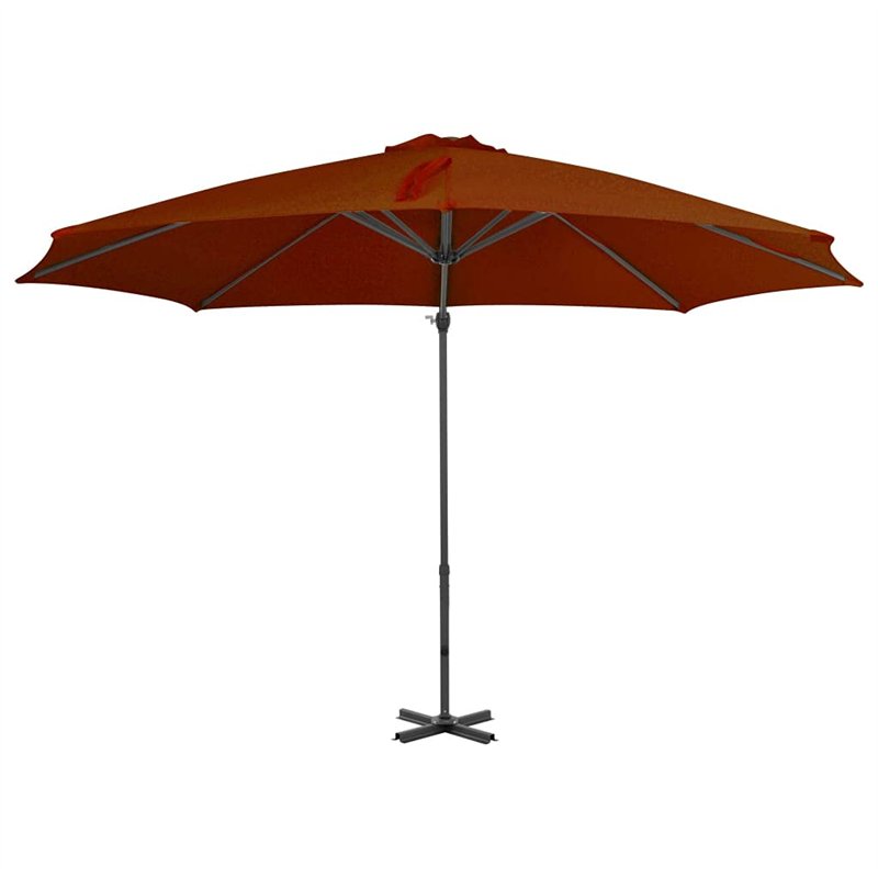 Image secondaire de Parasol de jardin en porte à faux avec mât en aluminium