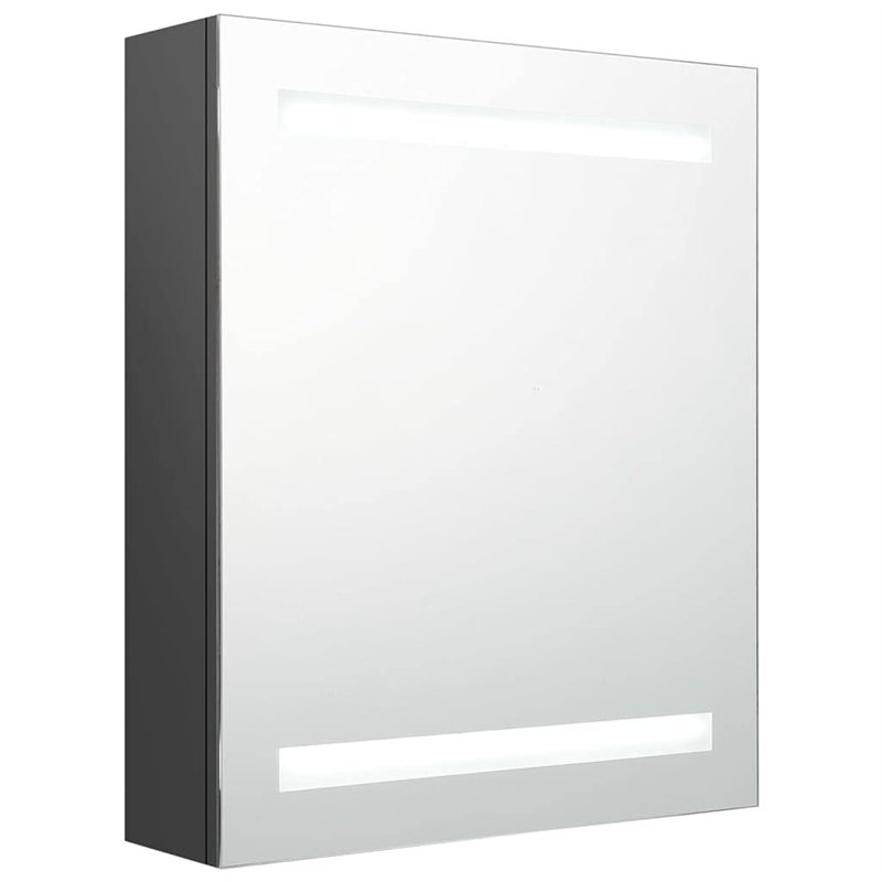 vidaXL Armoire de Salle de Bain à Miroir LED Meuble de Rangement Miroir de Courtoisie Armoire Murale Armoire à Pharmacie Maison