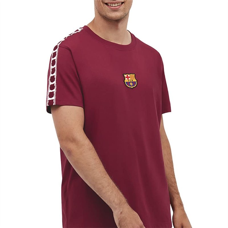 F.C. Barcelona T-Shirt de Football à Manches Courtes pour Homme Marron