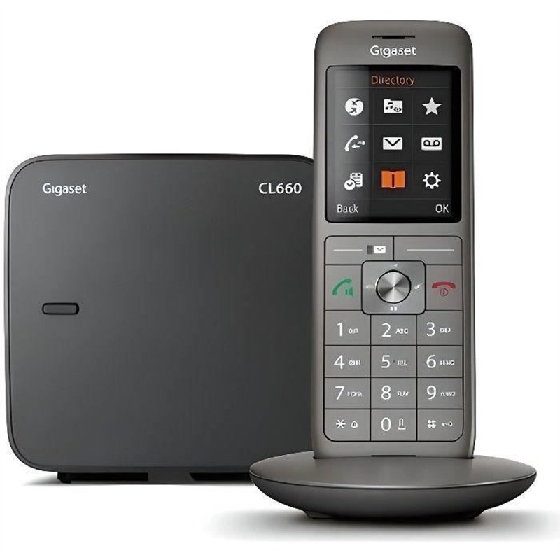 Téléphone Fixe GIGASET CL 660 - Écran couleur rétroéclairé - Répertoire 400 contacts - Finition haut de gamme