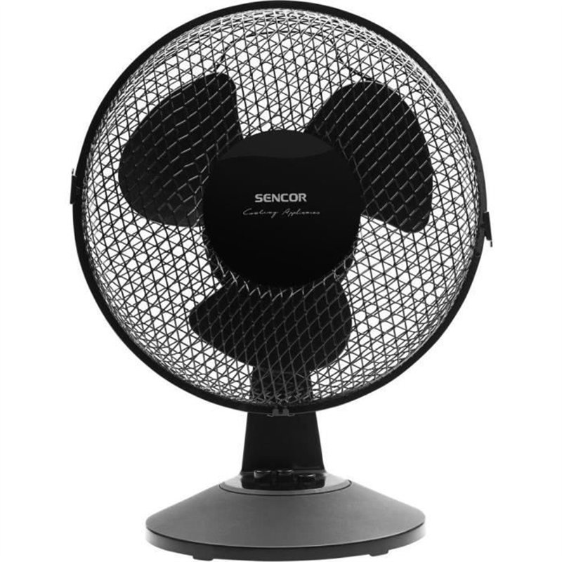 Ventilateur de bureau - Sencor - SFE 2311BK - 2 vitesses - Oscillation 90° - Silencieux 51 dB