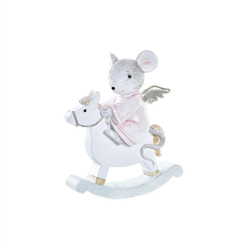Décorations de Noël DKD Home Decor Souris Résine (9,5 x 4 x 11 cm)
