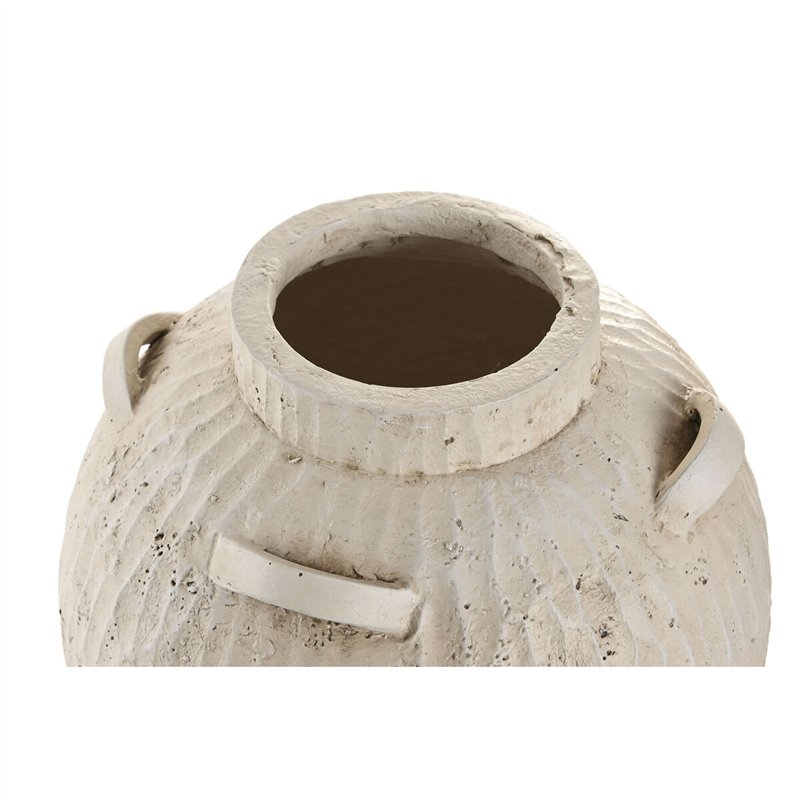 Image secondaire de Vase Home ESPRIT Blanc Magnésium 38 x 38 x 48 cm