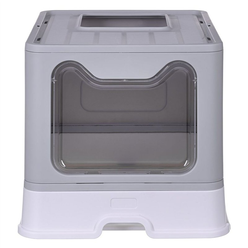 Image secondaire de Bac à litière pour chats Diamentiq Yoko Blanc Gris Plastique