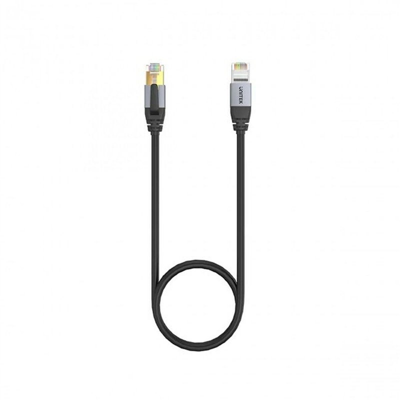Câble Réseau Rigide S/FTP 8me Catégorie Unitek C18149AGY03-1M Noir 1 m