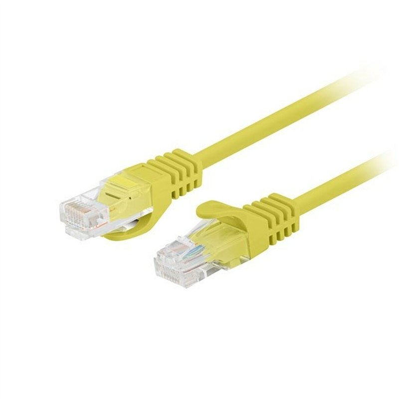 Câble Réseau Rigide UTP 6ème Catégorie Lanberg PCU6-20CC-0150-Y Jaune 1,5 m
