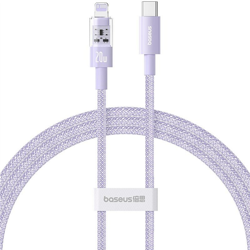 Câble USB-C vers Lightning Baseus P10373001511-00 Pourpre 1 m