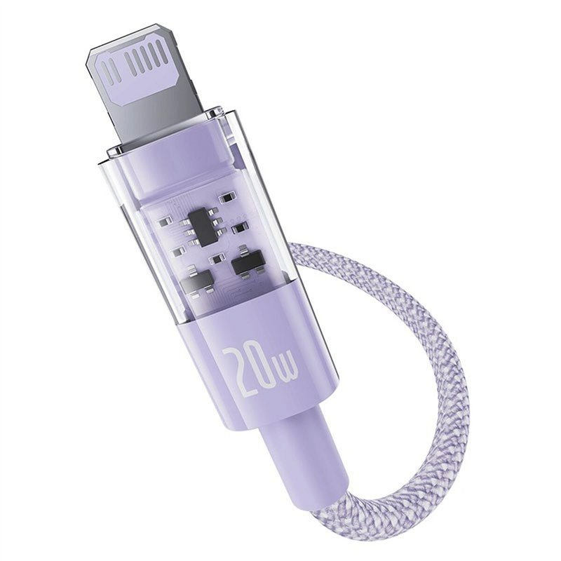 Image secondaire de Câble USB-C vers Lightning Baseus P10373001511-00 Pourpre 1 m