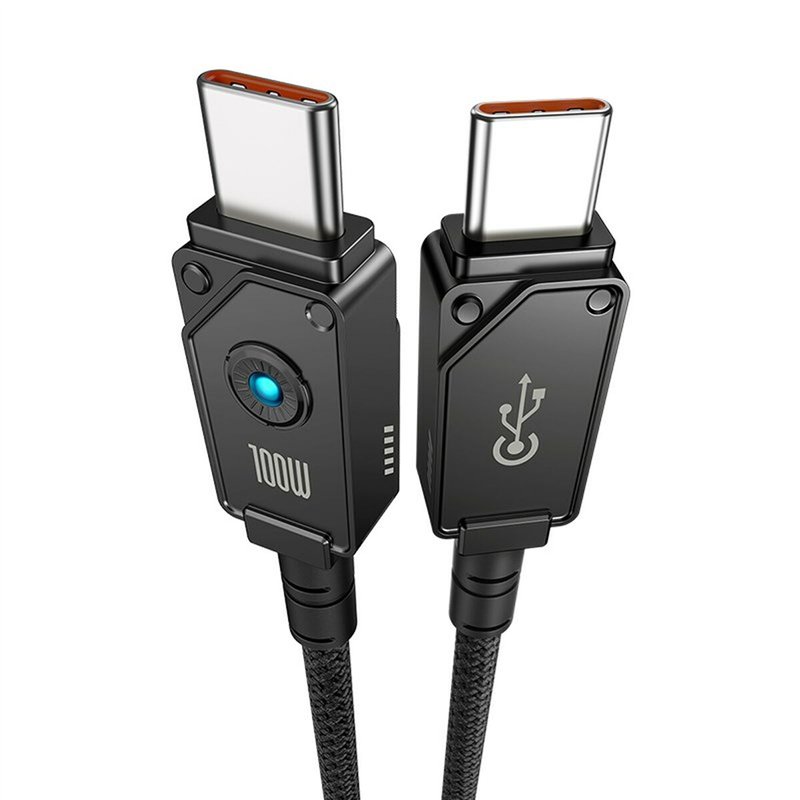 Image secondaire de Câble USB-C vers USB-C Baseus P10355800111-00 Noir 1 m