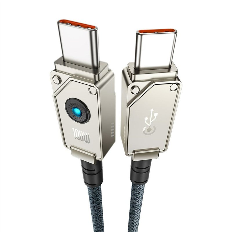 Image secondaire de Câble USB-C vers USB-C Baseus P10355800221-00 Blanc 1 m